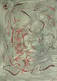 Tête de Vieillard by André Masson, 1944, Gouache sur papier, sold Dec 2012