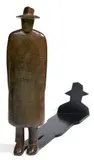 L'homme et son ombre by Jean-Michel Folon, Epreuve en bronze, sold Dec 2012