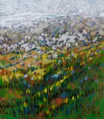 Glacier Park (04014) by Deborah Lougheed Sinclair, 1979, oil on canvas, sold Jul 2019