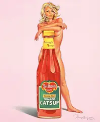 Della Monty by Mel Ramos, 1972, Farbserigraphie auf leichtem Karton, sold Jun 2013