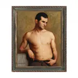 Portrait of a Young Man by Carmine Carbone, Oil on canvas, sold Oct 2022
