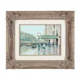 Parisian Street Scene by Andre Gisson, Oil on canvas, sold Oct 2022