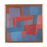 Untitled (abstract) by Patrick Burke, Oil on Masonite, sold Oct 2022