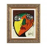 My Friend, Pablo Picasso by Peter Keil, Oil on board, sold Oct 2022