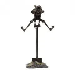 Spring Bronze "Hoblin" Garden Sculpture by Julian Jeffrey, Patinated cast bronze, sold Oct 2022
