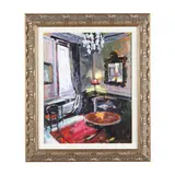 London Interior by Catherine Martin, Acrylic on canvas, sold Oct 2022