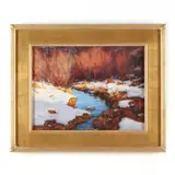 Turkey Creek, March by David Ballew, Oil on linen laid on Masonite, sold Oct 2022
