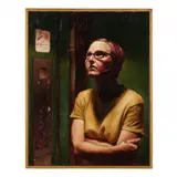 Elevator by Anthony Palumbo, Oil on canvas, sold Oct 2022