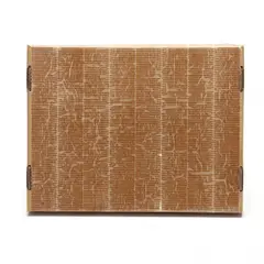Untitled by Dan Steinhilber, 2004, Extra strength packing tape on cardboard box cover, sold Oct 2022