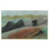 Windy Landscape by Mary Anne Keel Jenkins, Pastel on paper, sold Oct 2022
