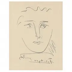 Pour Roby by Pablo Picasso, Etching, sold Oct 2022