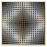 Ea-Va-80 by Victor Vasarely, Screenprint in colors, sold Oct 2022