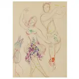 Le Ballet: Daphnis et Chloe by Marc Chagall, Lithograph in colors, sold Oct 2022