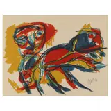 Figure Composition by Karel Appel, Lithograph in colors, sold Oct 2022