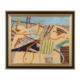 Luna Park by John Firth-Smith, Mixed media on paper, sold Oct 2022