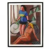 Le Cycliste de la Grande Chaumière by Marceau Constantin, Pastel on paper, sold Oct 2022