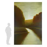 Landscape #1 by Wade Hoefer, Oil on canvas, sold Oct 2022