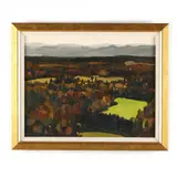 Landscape by James McElhinney, Oil on canvas, sold Oct 2022