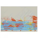 Untitled by Sam Middleton, Silkscreen print in colors, sold Oct 2022