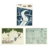 Holland , Hay Cart , and Ephesus (Three Works) by Julian Trevelyan, Etching and aquatint in colors, sold Oct 2022
