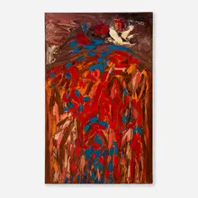 Untitled by Ralph Rosenborg, 1965, oil on canvas, sold Aug 2025