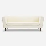 Sofa by Bertha Schaefer, c. 1955, upholstery, walnut, sold Jul 2022