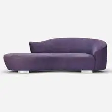 Sofa by Modern, c. 1990, upholstery, chrome-plated steel, sold Jul 2022
