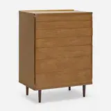 Cabinet, model 5273A by Edward Wormley, c. 1950, mahogany, rosewood, sold Jul 2022