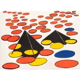Black Pyramid by Alexander Calder, 1974, lithograph in colors, sold Sep 2025