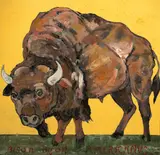 Untitled by Ira Yeager, mixed media on canvas, sold Sep 2025