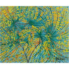 Retamas by Bibi Zogbé, 1969, oil on masonite, sold Sep 2025