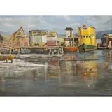 View of Sausalito by M. Seaman, oil on canvas, sold Sep 2025