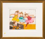 Dancers by Graciela Rodo Boulanger, lithograph in colors, sold Sep 2025
