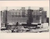 Fontainebleau Hotel Construction by Miami Beach, This black & white copy of a silver print photograph is high, sold Nov 2025