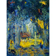 Untitled by Mark Kaplan, oil on canvas, sold Oct 2025