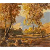 California Landscape by Harry C. Smith, oil on canvas, sold Oct 2025