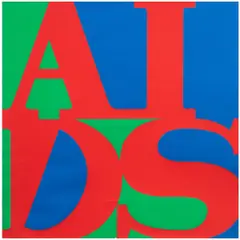 AIDS by General Idea, 1987, screenprint in colors, sold Oct 2025