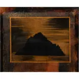 Untitled by Larry Thomas, 1990, mixed media on board, sold Oct 2025