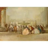 Untitled (Masquerade) by Sergio Cirno Bissi, oil on canvas, sold Oct 2025