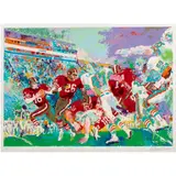 San Francisco vs. Miami Dolphins by LeRoy Neiman, 1985, serigraph, sold Oct 2025