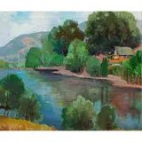 Untitled by George Demont Otis, oil on canvas, sold Oct 2025