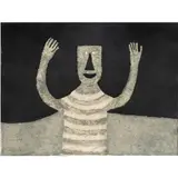Personaje en Fondo Negro by Rufino Tamayo, 1976, etching in colors, sold Oct 2025