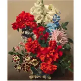 Still life with Flowers by Lev Tchistovsky, oil on board, sold Oct 2025