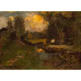 Untitled (Landscape) by William Keith, oil on canvas, sold Oct 2025