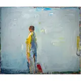 The Lookout by Dennis Hare, 1990, oil on canvas, sold Oct 2025