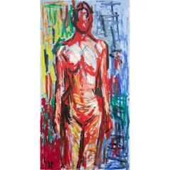 Nude Series #II by Tran Luu Hau, 2002, oil on canvas, sold Oct 2025