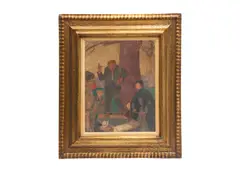 Untitled by Zhou Tingxu, Oil painters, London label affixed on the reverse, offered Jun 2021