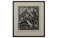 Untitled by John Muafangejo, 1969, woodcut, offered May 2021