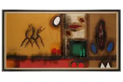 Untitled by Per Dahl, mixed media, offered May 2021