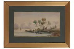 Untitled by Victor Guerry, watercolour, offered May 2021